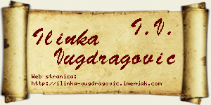 Ilinka Vugdragović vizit kartica